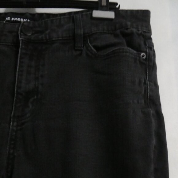JOE FRESH + | size 18 | Classic Slim | Black Distressed Denim Jeans - Picture 4 of 16